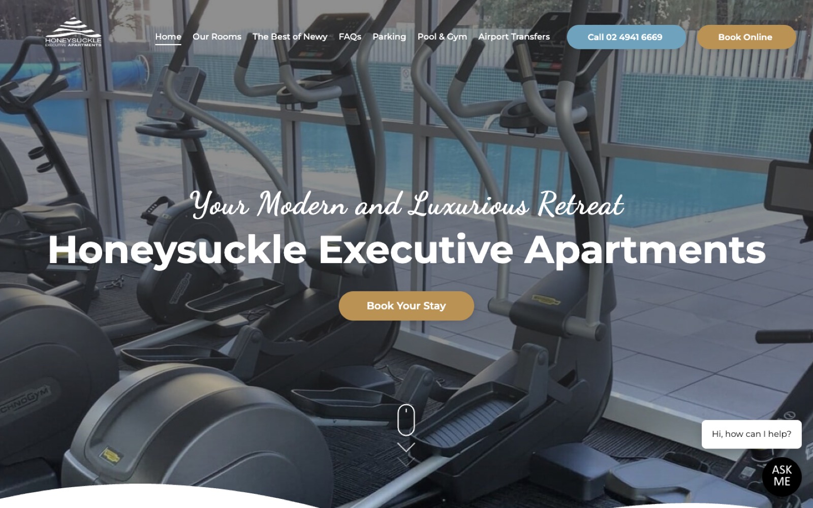 Honeysuckle Executive Apartments: Jezweb website