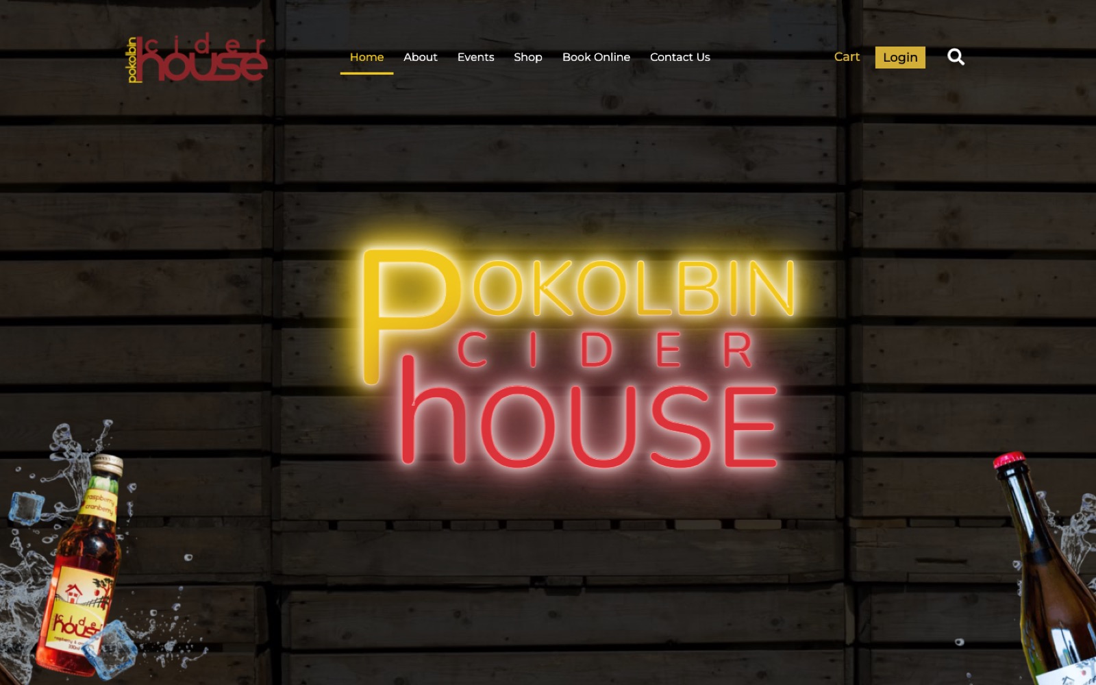 Pokolbin Cider House: Jezweb website